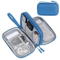 thumbnail image 1 of Toplive Cable Organizer Pouch, Electronic Organizer Travel Case Portable Waterproof Double Layers All-in-One Storage Bag for Cord, Charger, Phone, Earphone-Blue, 1 of 7