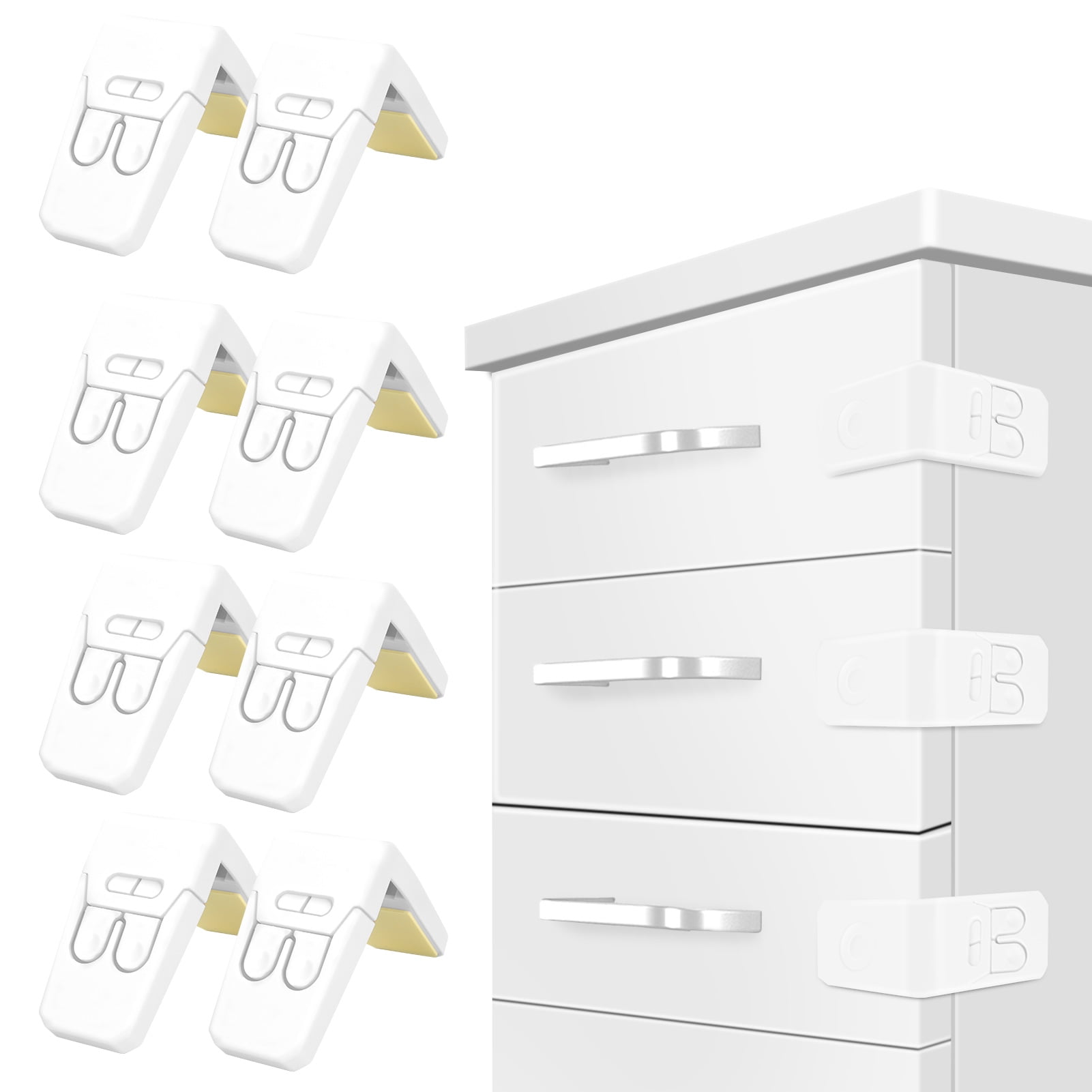 Babyhug Cabinet Latch Pack Of 2 - White