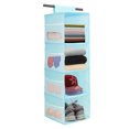 thumbnail image 1 of Toplive Hanging 4-Shelf Foldable Closet Organizer, Blue, 1 of 7