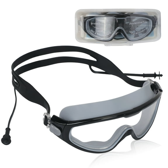 Toplive Kids Swim Goggles, Swimming Goggles for Age 5-13, No Leaking Full Protection Wide View Comfortable Swimming Goggles with Conjoined Earplugs for Kids Teen