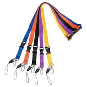 Toplive Lanyards for ID Badges Holder , 20 Inch Premium Polyester Office Neck Strap Lanyard with Safety Breakaway Buckle and Detachable Swivel Hooks for Keys, Whistles, Cell Phones -5 Packs