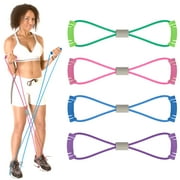 Toplive Resistance Bands ,[4 Pack] Yoga Resistance Band Stretch Fitness Band,Pull Rope,Chest Arm and Shoulder Stretch Bands for Home Workout,Physical Therapy Stretching Gym Equipment