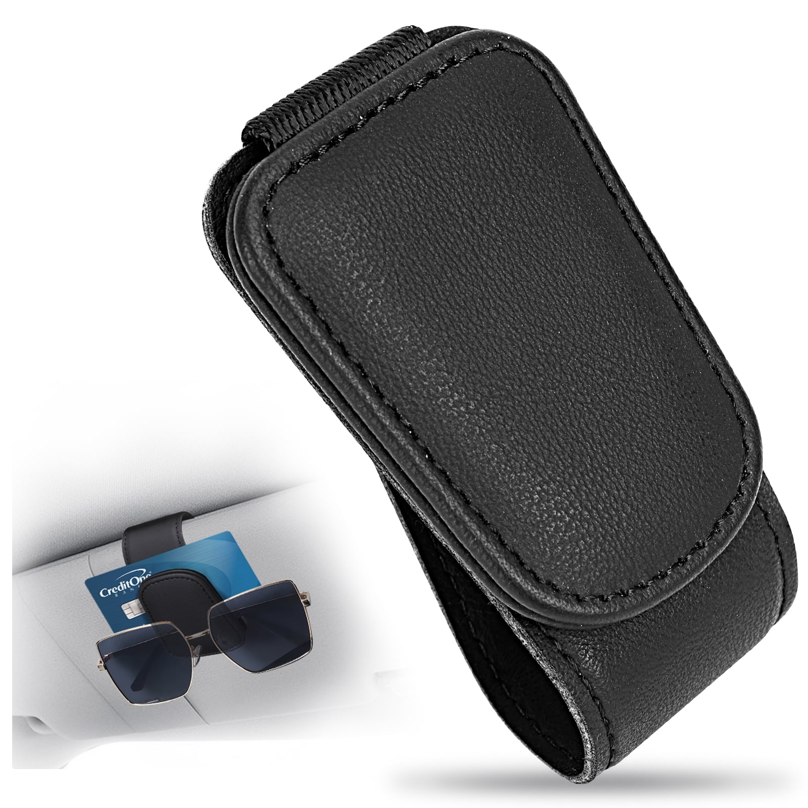 Car Sun Visor Leather Tissue Holder Mask Holder Car Sun Visor Holder