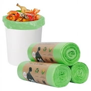Toplive Trash Bag ,8 Gallon 60 Count Garbage Bag Biodegradable Compostable 1.5 Mil Thickness Trash Bags Wastebasket Bin Liners for Home Bathroom Bedroom Kitchen Office Trash Can(3 Rolls)