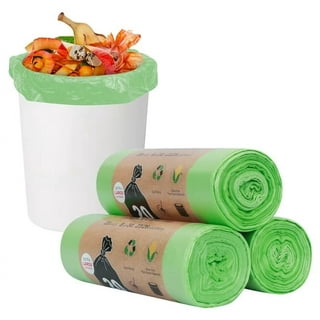 Buy Trash Bags Biodegradable,4-6 Gallon Trash bags Recycling & Degradable Garbage  Bags Compostable Bags Strong Rubbish Bags Wastebasket Liners Bags for  Kitchen Bathroom Office Car(100 Counts,Green) Now! Only $