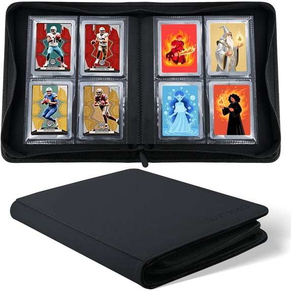 Tcg Binder Trading Card Binder 12 Pocket, GERMUN PU Cover Card Binder For 720  Cards, Premium Trading Card Holder Folders, Double Sided Pocket Card Album  For MTG, TCG (Pink Pokemans Cards