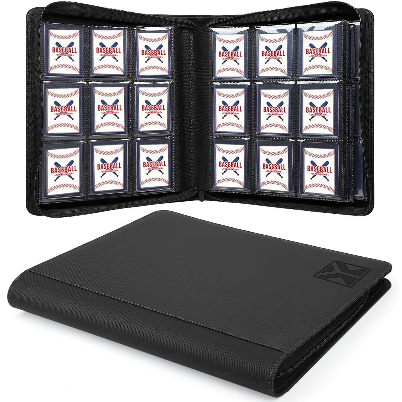 Toploader Binder, Holds 360 Toploaders, 9 Pocket Top Loader