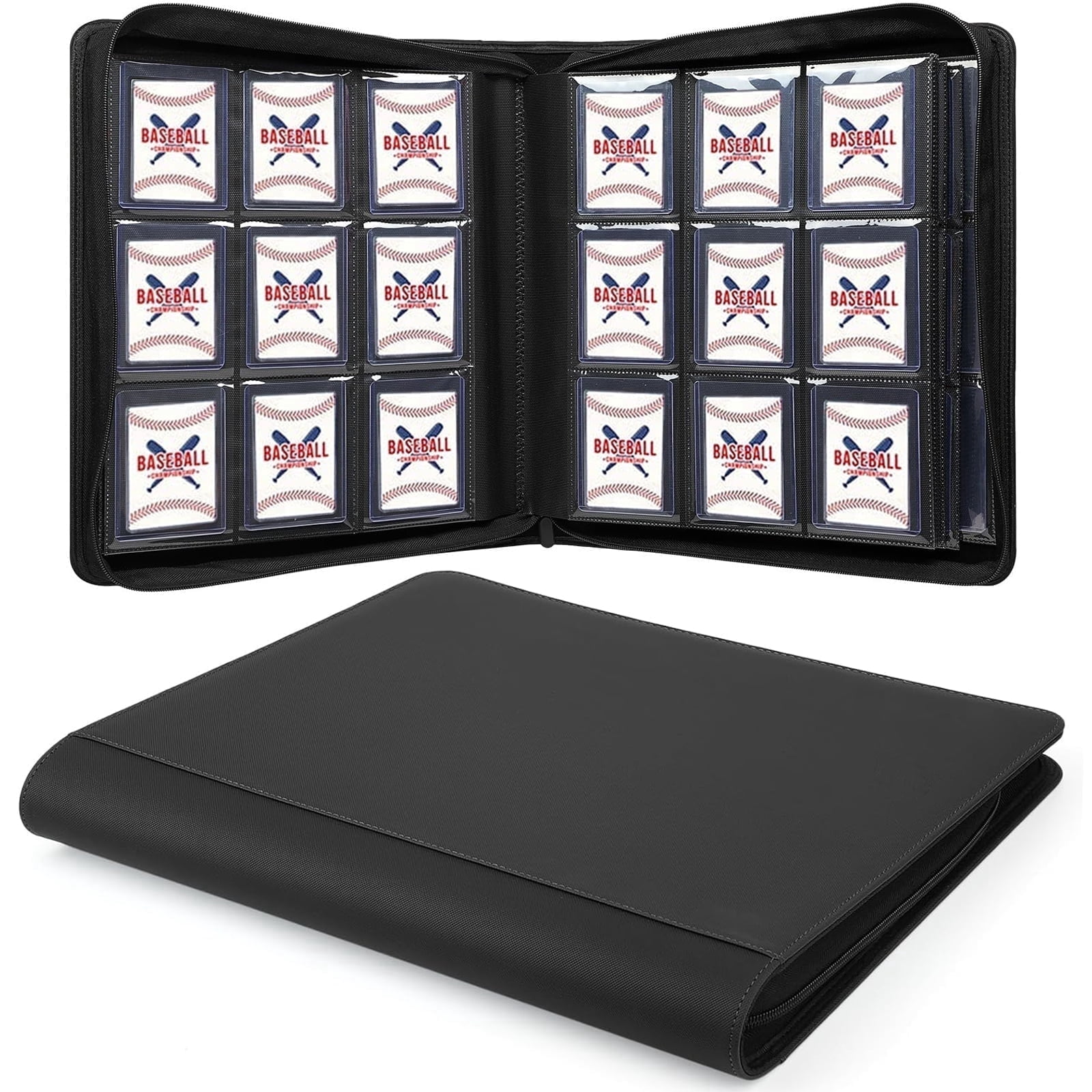 Toploader Binder, Holds 360 Toploaders, 9 Pocket Top Loader