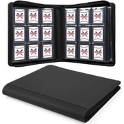 Toploader Binder, Holds 360 Toploaders, 9 Pocket Top Loader Binders with Sleeves for 3" x 4" Toploader Hard Cases, 20 Double Sided Pages, Compatible with Sports Card, Black