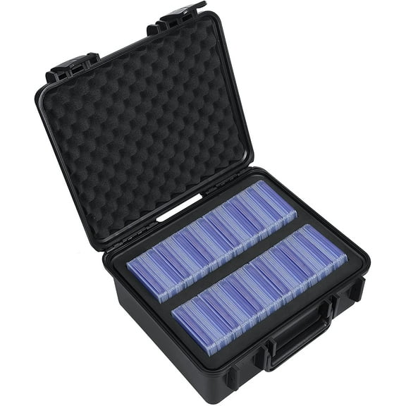 Toploader Storage Box for 3" x 4" 35PT Rigid Card Holder, Trading Card Organizer Case Holds 300+ Top Loaders, Fit Sports Card with One Touch Magnetic Card Holder