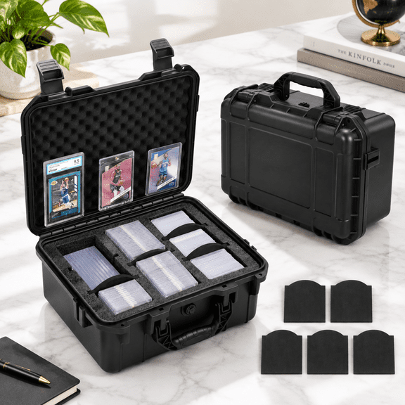 Toploader Storage Box for 3" x 4" 35pt Rigid Card Hard Case with 5 Foam Dividers