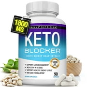 Toplux Keto Blocker Pills White Kidney Bean Extract 1800mg Support Keto Diet 90 Capsules