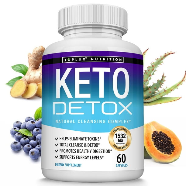 Toplux Keto Detox 1532mg Natural Acai Colon Cleanser for Ketogenic Diet
