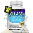 thumbnail image 1 of Toplux Multi Collagen Peptides Pills 1800mg Collagen Complex Type I, II, III, V, X for Better Skin & Hair, Strong Joint, Hydrolyzed Protein 90 Capsules, 1 of 7