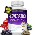 thumbnail image 1 of Toplux Resveratrol Supplement 1800mg Trans-Resveratrol for Antioxidant Anti-Aging Support 90 Capsules, 1 of 7
