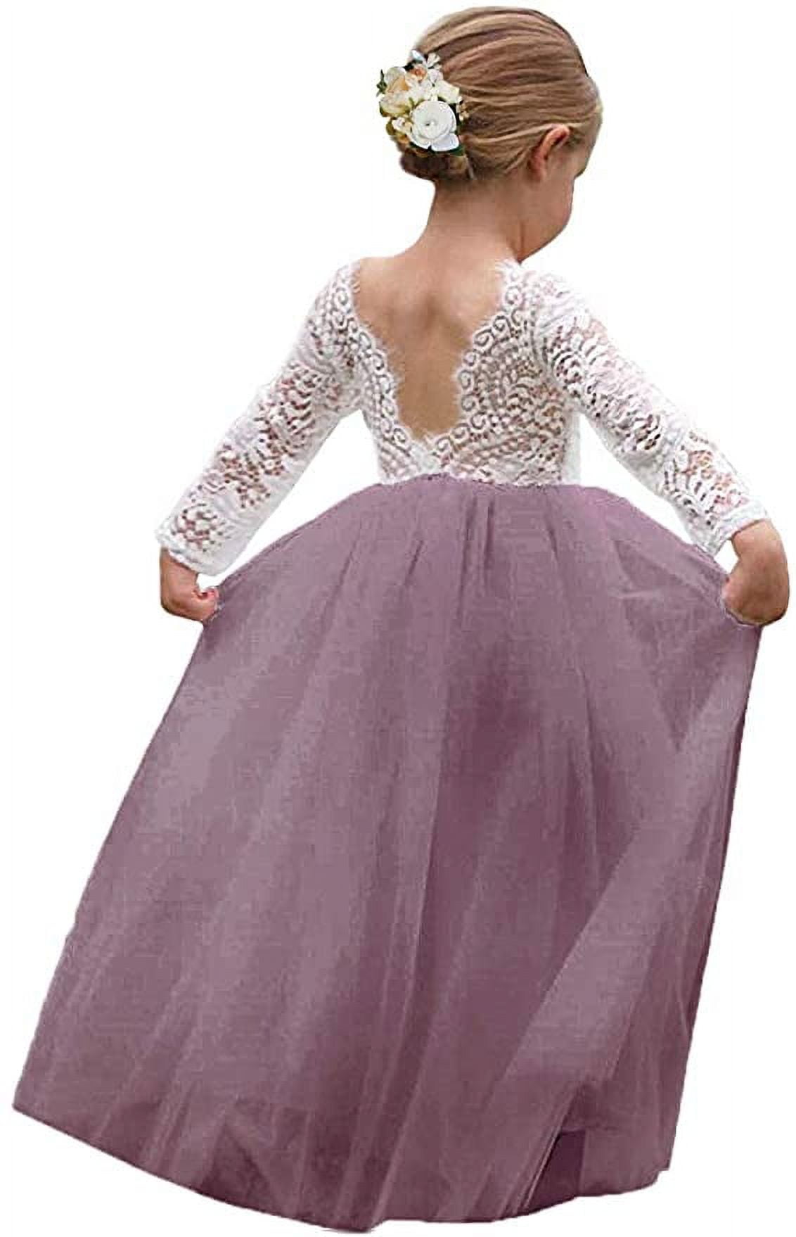 Girl's Birthday Tutu Dress With Matching Headband – Fluffy 6-Layer Tulle Party Outfit - View #7