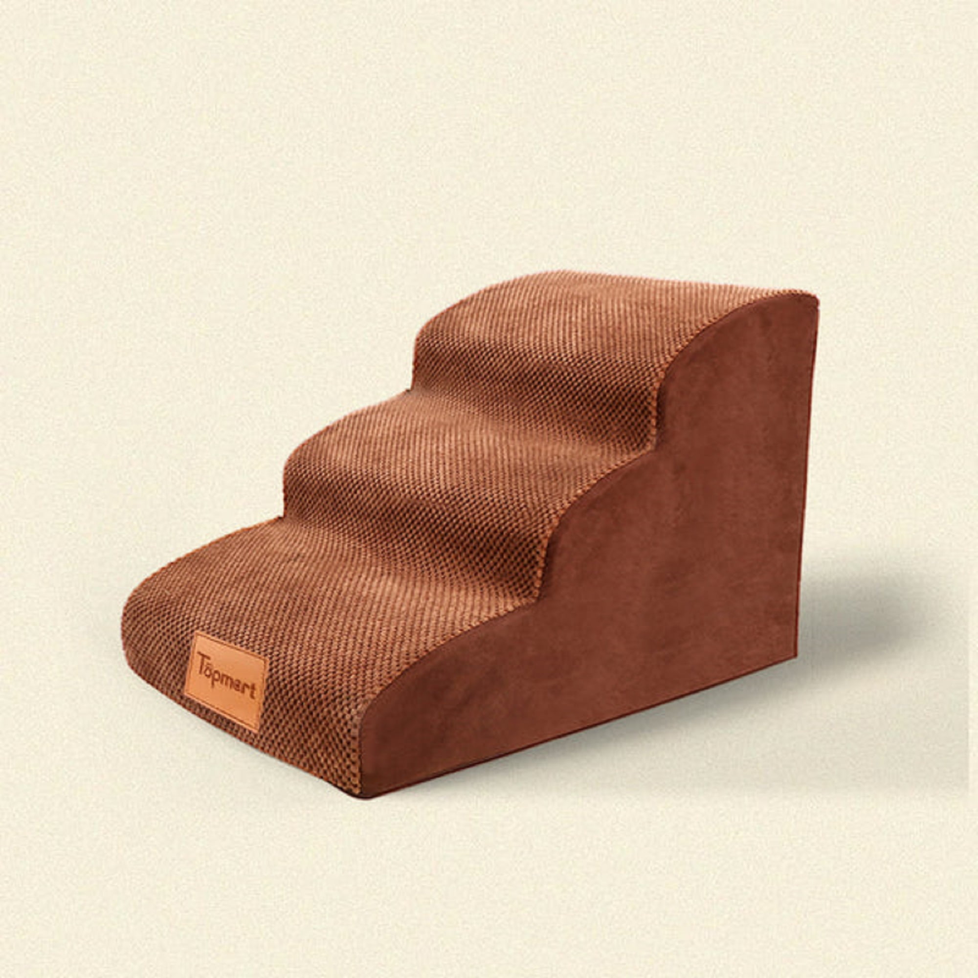 Topmart Dog Stairs 3Layer NonSlip Dog Ramp High Density Sponge Foam