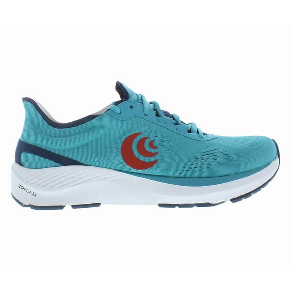 Topo Athletic Cyclone Mens Shoes Size: 12, Color: Cyan/Red