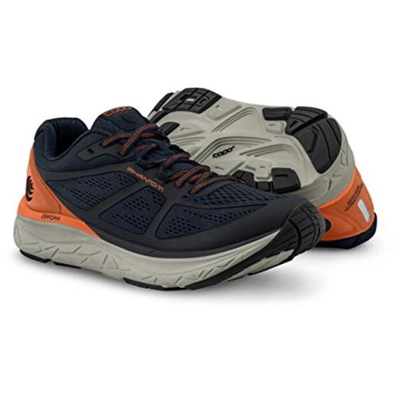 Topo Athletic Men's Phantom Road Running Shoe, Navy/Orange, Size 10.0