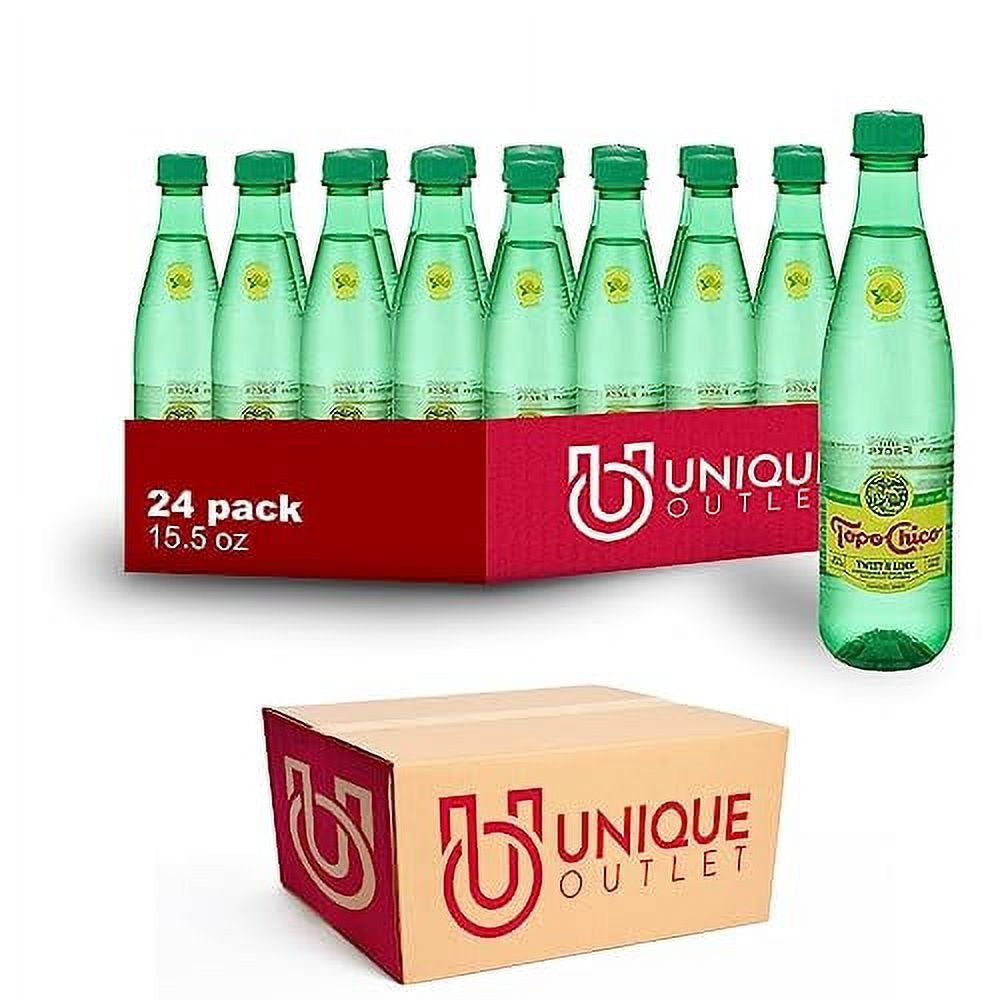 Topo Chico 24 Pack Of Lime Mineral Water Plastic Bottles 15.5 Fl Oz