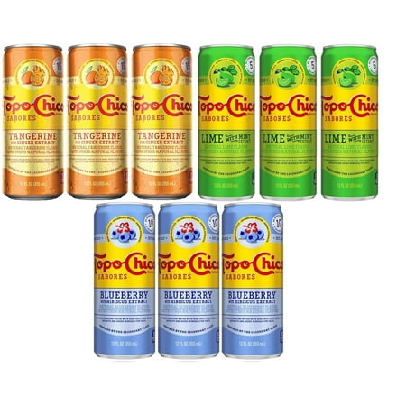 Topo Chico Sabores 12Oz Cans (Mix Flavor (3 Of Each) 9Pk)