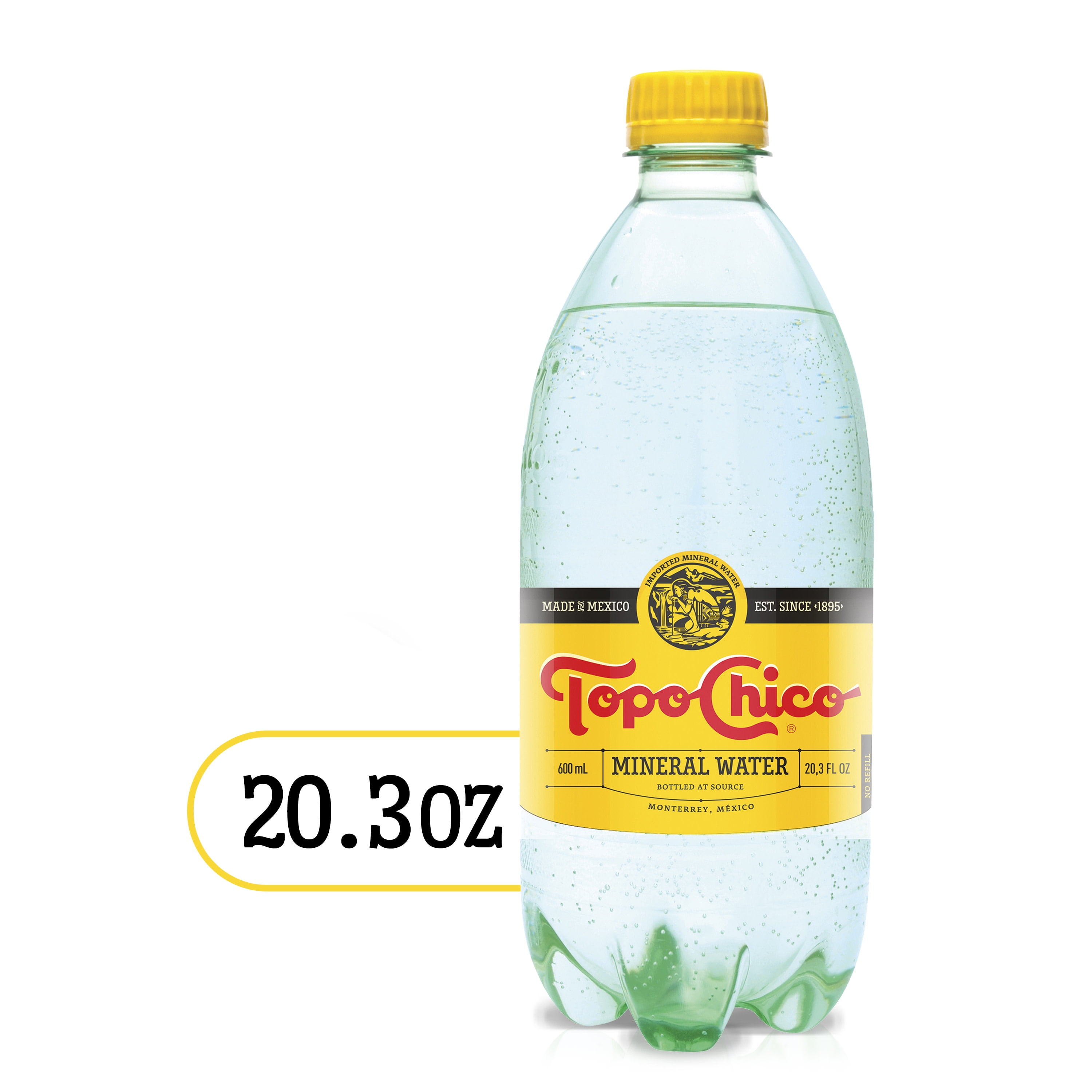 Topo Chico Sparkling Mineral Water Bottle, 20.3 fl oz
