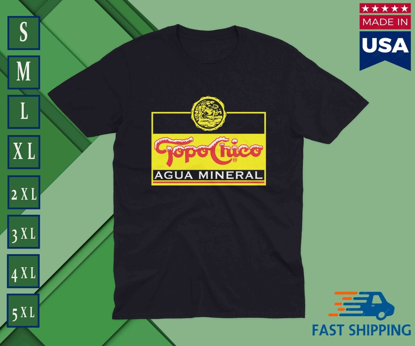 Topo Chico hard seltzer Logo tshirt USA MADE IN USA