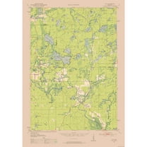 Topographical Map - Lily Wisconsin Quad - USGS 1950 - 23 x 33.03 - Vintage Wall Art