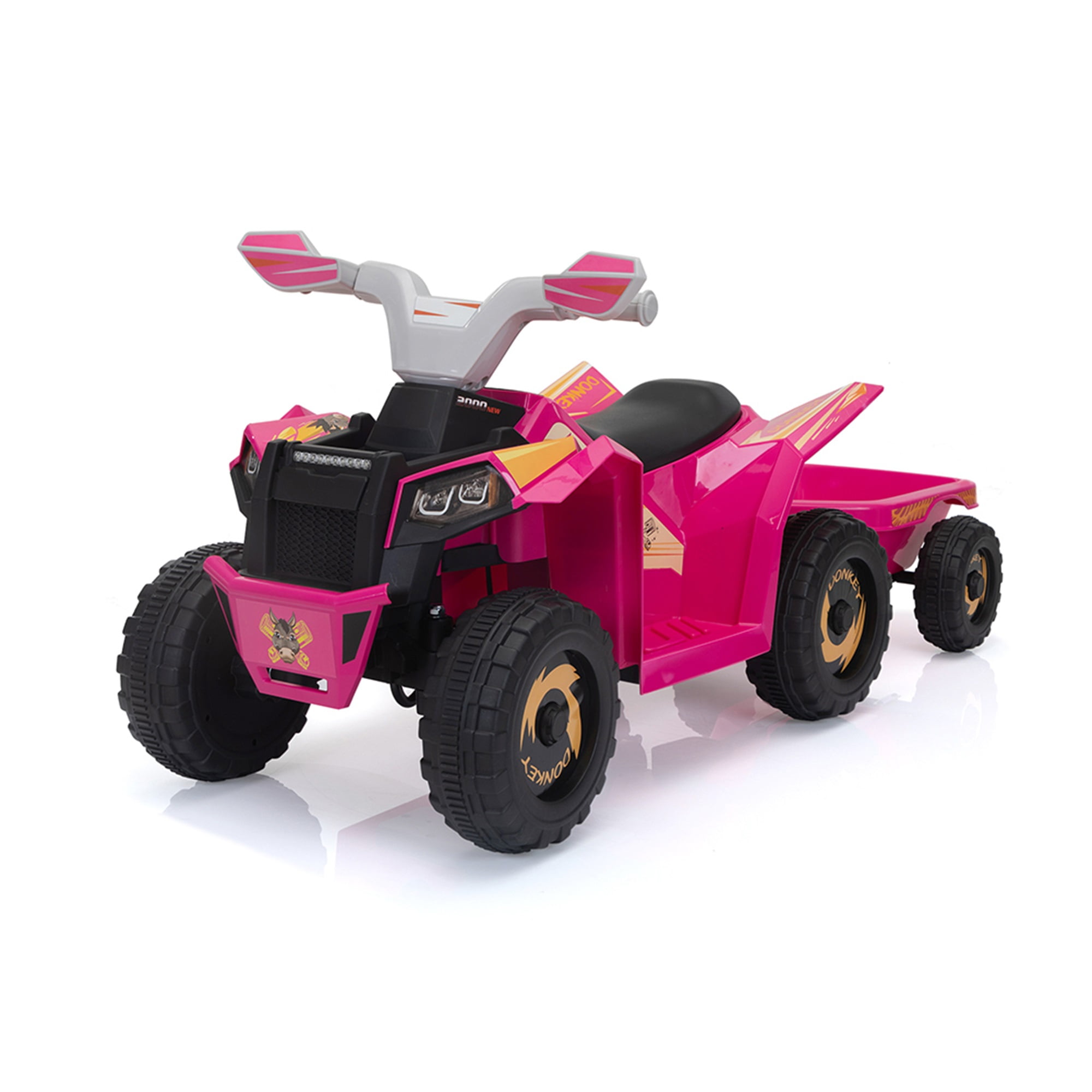 Topobe 6V Electric Battery Powered Ride on Car Gift Toy for Boys Girls 3 to 6 Years Old, Rose Red