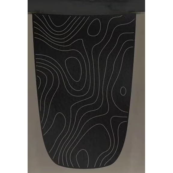 Topographic Blackout Hood Vinyl Decal Sticker Compatible with and Fits Subaru Outback 2010-2023