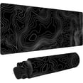 thumbnail image 1 of Topographic Contour Extended Big Mouse Pad Large,XL Gaming Mouse Pad Desk Pad,31.5x11.8inch Long Computer Keyboard Mouse Mat Mousepad with 3mm Non-Slip Base and Stitched Edge for Home Office Work, 1 of 14