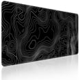 thumbnail image 1 of Topographic Contour Extended Big Mouse Pad Large,XL Gaming Mouse Pad Desk Pad,31.5x11.8inch Long Computer Keyboard Mouse Mat Mousepad with 3mm Non-Slip Base and Stitched Edge for Home Office Work, 1 of 7