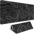 thumbnail image 1 of Topographic Contour Gaming Mouse Pad，Large XL Mouse Pad Big Mouse mat,Long Computer Keyboard with 3mm Non-Slip Base and Stitched Edge for Gaming Home Office Work，31.5x11.8in, 1 of 6