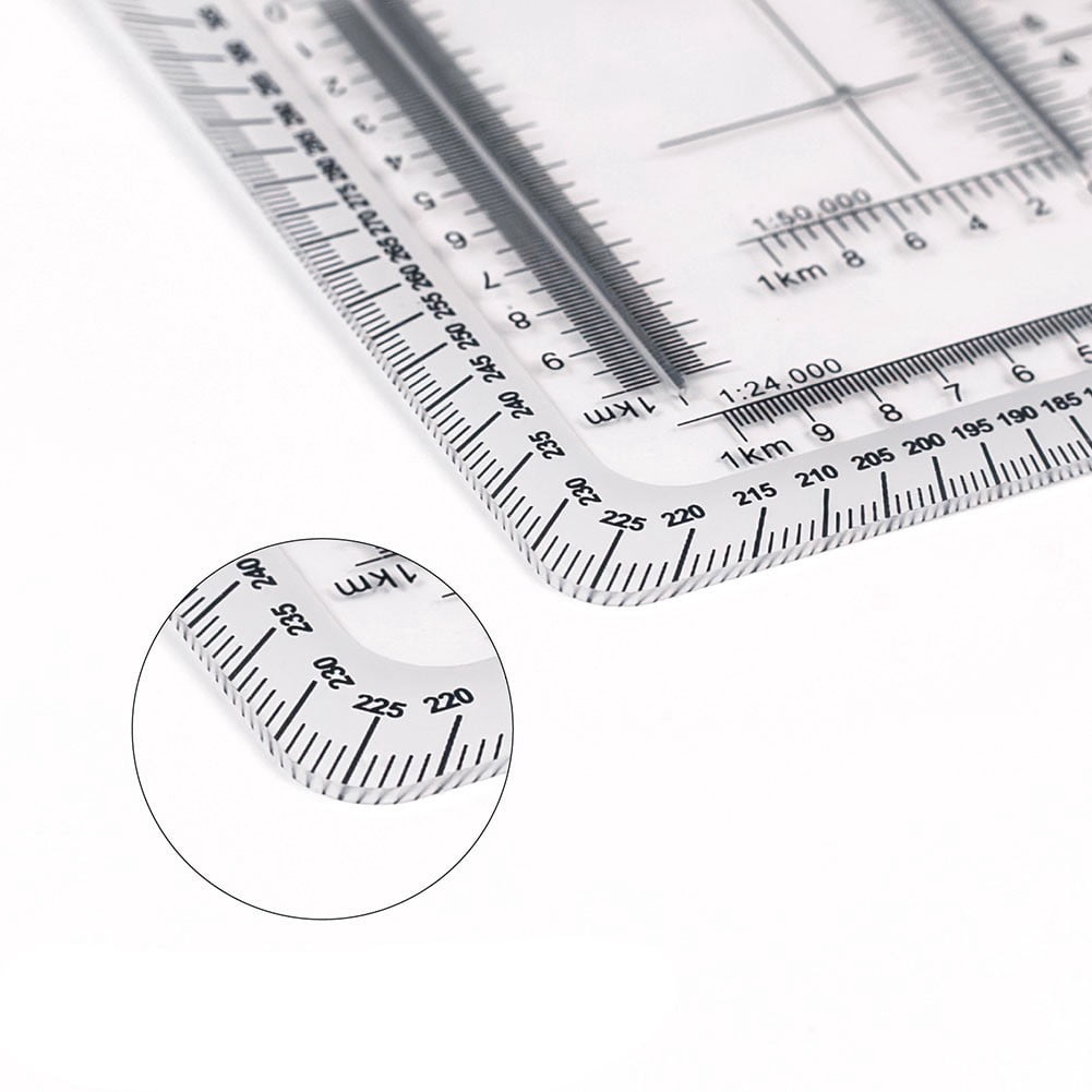 True Scale Protractor Topographic Flexible Scale And Protractor For Construction Engineering ...
