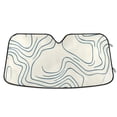 thumbnail image 1 of Topographic Map Blue Lines Car Windshield Sun Shade Reflector Sunshade Foldable for Front Keeps Vehicle Cool, 1 of 8