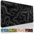 thumbnail image 1 of Topographic Map Gaming Mouse Pad for Desk,Desk Mat with 3mm Non-Slip Base,Large Mouse Pad Gaming Mousepad,Waterproof Mouse Mat Desk Pad with Seamed Edges,31.5x11.8In Mousepad for Gaming,Office,Home, 1 of 6