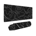 thumbnail image 1 of Topographic Map Large Gaming MousePad with Stitched Edges, Precision Control, Non-Slip Durable Rubber Base, 31.5x11.8 inch, 1lb, 3mm Thick  XL Waterproof  Mousepad for Keyboard Pad and Desk Pad,home, 1 of 8