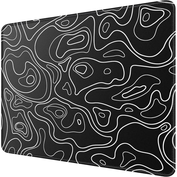 Topographic Mouse Pad, 9.4x7.8inch Gaming Mouse Pad Non-Slip Rubber Base Small Desk Mat Waterproof Durable Mousepad for Computer Desk Laptop Office Work