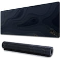 thumbnail image 1 of Topographic Mouse Pad, Gaming Mouse Pad, Extended Desk Pad 35.4x15.75in XXL Mouse Pad with Non-Slip Rubber Base, Black Blue Mice Pad Desk Mat, 1 of 6