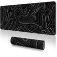 thumbnail image 1 of Topographic Mouse Pad Large, Gaming Mouse Pad, XXL Mousepad, Keyboard and Mouse Pad, Desk Mat, 35.3 x 15.7 in, Minimalist Contour for Office, 1 of 6