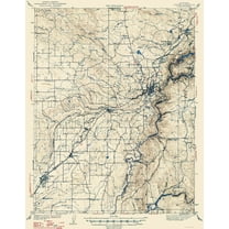 Topographical Map - Auburn California Quad - USGS 1941 - 23 x 29.39 - Vintage Wall Art