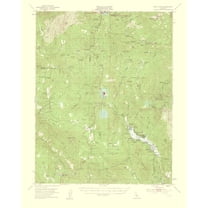 Topographical Map - Bass Lake California Quad - USGS 1959 - 23 x 28.75 - Vintage Wall Art