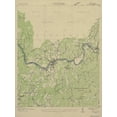 thumbnail image 1 of Topographical Map - Bryson North Carolina Quad - USGS 1936 - 23 x 30.69 - Vintage Wall Art, 1 of 5