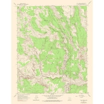 Topographical Map - Calf Creek Utah Quad - USGS 1964 - 23 x 29.32 - Vintage Wall Art