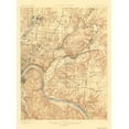 thumbnail image 1 of Topographical Map - Cincinnati East Ohio Kentucky Quad - USGS 1900 - Vintage Wall Art, 1 of 4