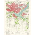 thumbnail image 1 of Topographical Map - Decatur Illinois Quad - USGS 1975 - Vintage Wall Art, 1 of 4