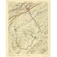 thumbnail image 1 of Topographical Map - Delaware Watergap Pennsylvania New Jersey Sheet - USGS 1893 - 23 x 29.18 - Vintage Wall Art, 1 of 5