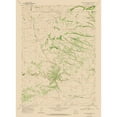 thumbnail image 1 of Topographical Map - First Water Draw Wyoming Quad - USGS 1968 - Vintage Wall Art, 1 of 4