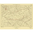 thumbnail image 1 of Topographical Map - Great Smoky Mountains National Park Quad - USGS 1950 - 29.28 x 23 - Vintage Wall Art, 1 of 5