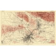 thumbnail image 1 of Topographical Map - Los Angeles California Quad - USGS 1900 - Vintage Wall Art, 1 of 4